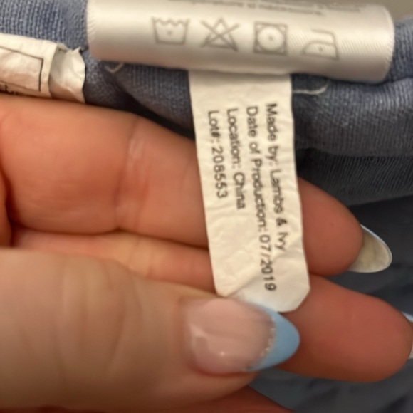 Lambs & Ivy Quilt Baby Blanket Elephants Blue - Picture 8 of 9